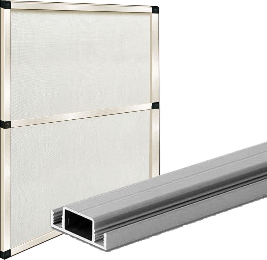 Traversa per Zanzariera Fissa 200 cm Col Marrone - 2