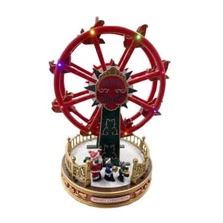 Giostrina di Natale con Ruota Panoramica 19,5 x 19,5 x 28,5 cm H - 2