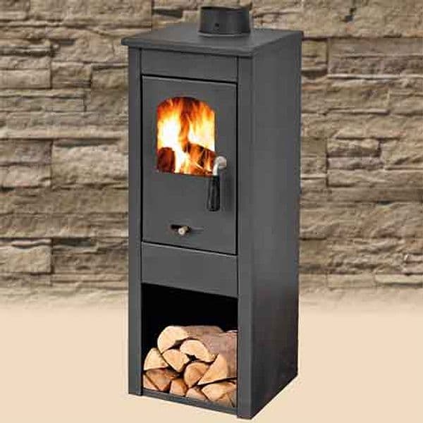 Stufa a Legna Ekonomik Lux 5 7 Kw Ideal Star Colore Nero - 3