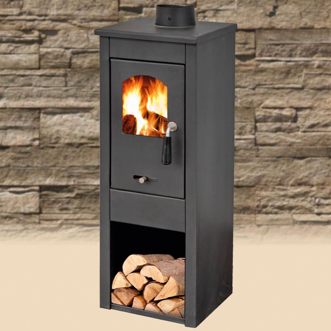 Stufa a Legna Ekonomik Lux 5 7 Kw Ideal Star Colore Nero - 2