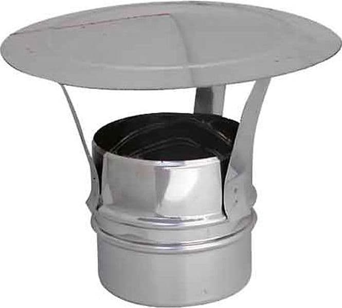 Fumaiolo Zincato a Cappello Cinese Tondo Ø 200 mm - 2
