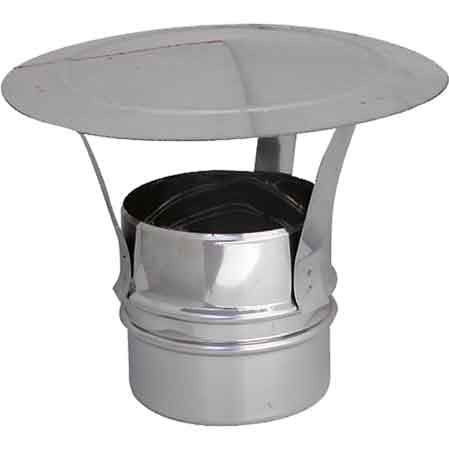 Fumaiolo Zincato a Cappello Cinese Tondo Ø 200 mm - 2