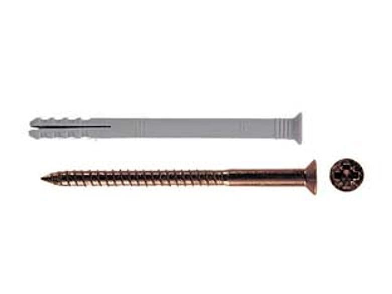 Tassello in Nylon con Vite Chiodo N Ø 4 mm MMX35 Fischer 100 Pezzi