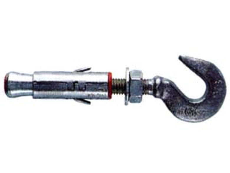 Tassello in Acciaio con Gancio Slm 10 Ma Gancio Asola Occhio 13 mm 25 Pezzi - 2