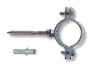 Collari Pesanti in Acciaio Zincato per Tubi 2 P Tubi Ø 60 mm 64 10 Pezzi - 2