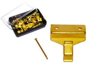 Super Ganci per Quadri con Chiodini N.3 in Conf. 5 Pz. 15 Scatola - 2