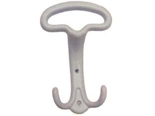 Portabito Lady Bianco 9,5 CMX14H. Interfori 4,4 cm 8 Pezzi - 2