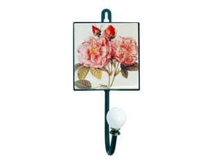 Appendiabiti 1 Posto con Decorazione Rose 10 CMX8X21H. Xtra - 2