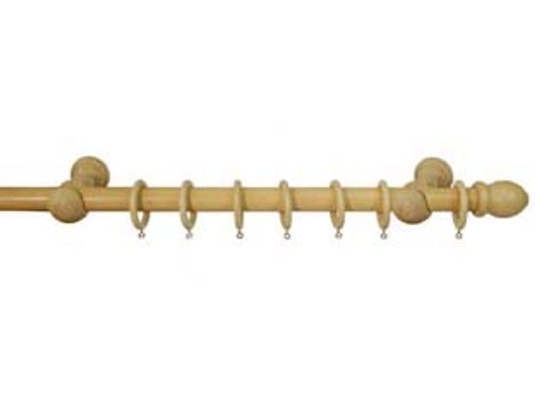 Bastone in Legno con Accessori Ø 23 mm Naturale 120 cm - 2