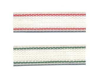 Cintino Nylon Rigato Rosso e Verde per Avvolgibili 50 Mx 22 Mmh. in Rotolo - 2