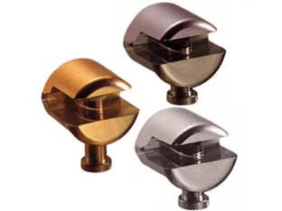 Mensole a Morsetto Fresata 20 MMX20H. Ottone Lucido 5 Pezzi - 2
