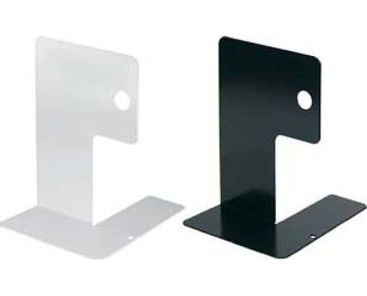 Fermalibro in Acciaio Verniciato 155 MMX140X200H. Nero 5 Pezzi - 2