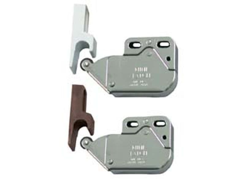 Cricchetto a Spinta Mini Latch con Riscontro 36 MMX28X11 Bianco 50 Pezzi - 2
