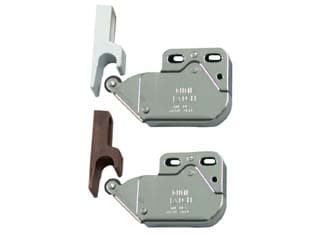 Cricchetto a Spinta Mini Latch con Riscontro 36 MMX28X11 Bianco 50 Pezzi - 2