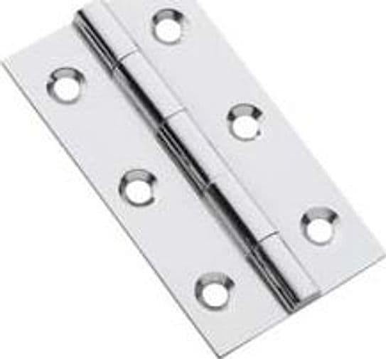 Cerniere Strette in Acciaio Inox Perno Fisso 40 MMX30X0,8 24 Pezzi - 2