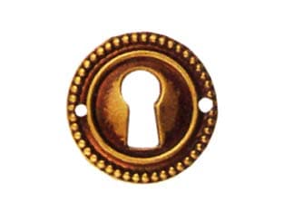 Bocchette per Mobili Tonde MOD.30710 in Ottone Anticato Ø 30 mm 5 Pezzi - 2