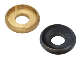 Base per Pomoli in Porcellana Ø 18 mm Ottone Anticato 10 Pezzi - 2