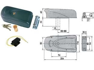 Elettroserratura per Porte in Ferro con Booster 1A72100000PB - 2