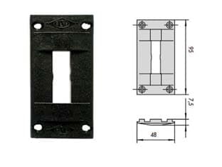 Contropiastra in Nylon 06287 48 MMX95, Spessore 7,5 mm (06287) Cisa 5 Pezzi - 2