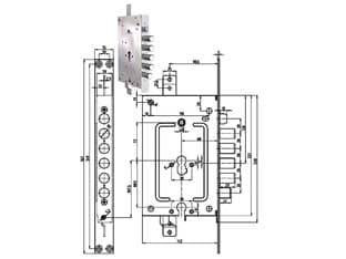 Serratura Tripl. App. C Scr. Multif. P.e + P.e Blind. Rev. 2956 Pepe - 2