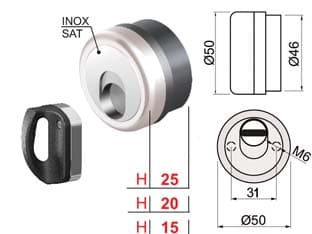 Defender Magnetico Mag Monolito Antiacido MR503 Cromo Satinato Ø Cod 478489 - 2
