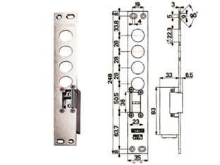 Contropiastre Elettriche 94077 28 Dx (94077D028N) Mottura - 2