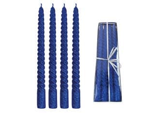 Candela di Cera a Tortiglione Blu con Glitter Ø 21 mm MMX250H. I Re Magi - 2