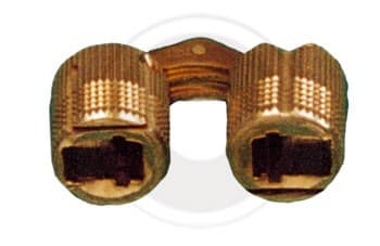 CERNIERA CILINDRICA INVISIBILE OTTONE D 16 MM**- 24,0 pz - 2