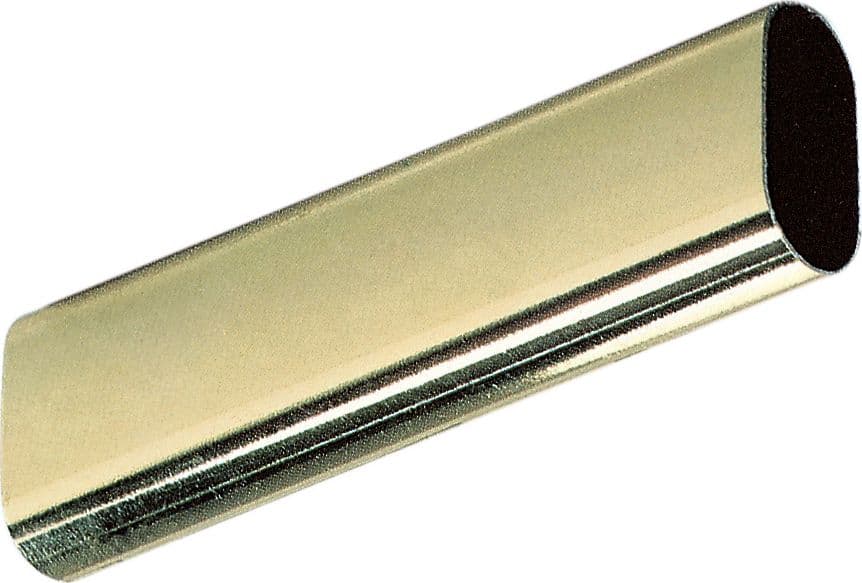Tubo per Armadio Ovale Ottonato 30 x 15 mm da 1,5 m 10 Pezzi - 2