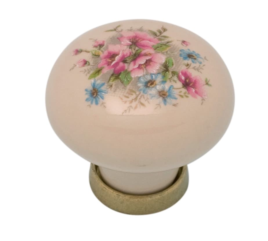 POMOLO PORCELLANA TONDO C/BASE F/11 31X26 MM**- 25,0 pz - 2