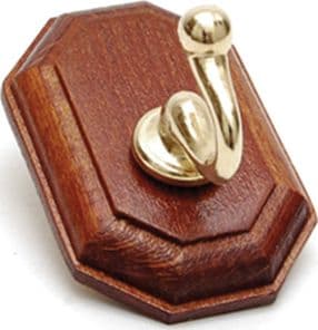 GANCIO ADESIVO HOLZ NOCE ORO 1 POSTO 40X60 MM- DIESSE- 10,0 pz