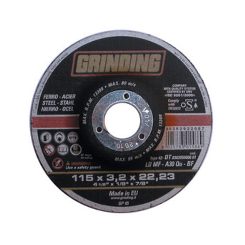 GRINDING DISCO FERRO DEPRES 115X3,2 LDMF- SAINT GOBAIN ABRASIVI- 50,0 pz - 2