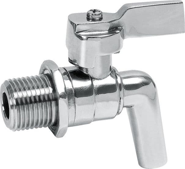 Rubinetto INOX con Leva per Contenitore Olio Gr.1/2 - 2