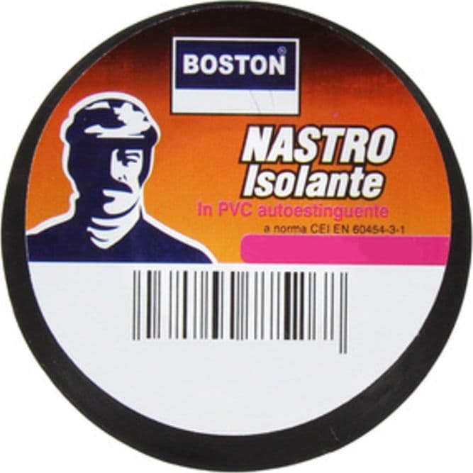 Nastro Isolante Nero 25MMX25M* Boston Boston Italia 6 Pezzi - 2