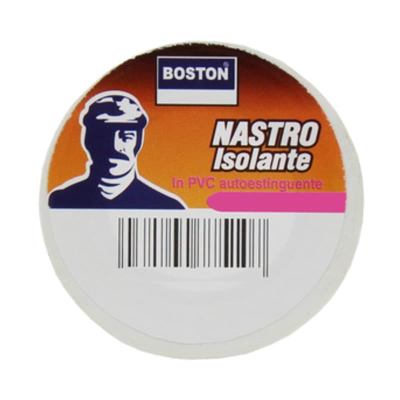 BOSTON NASTRO ISOLANTE BIANCO 25MMX25M- BOSTON ITALIA- 6,0 pz - 2