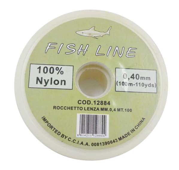 LENZA IN NYLON D 0,4 MM ROCCHETTO 100 M- CHINA T MAX 6044- 12,0 pz - 2