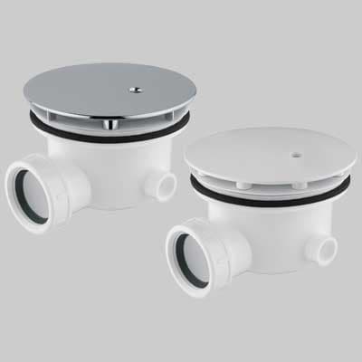 Piletta per Doccia Minimale Foro 90 mm 40 x 1½ Cover Cromo Cgs - 2