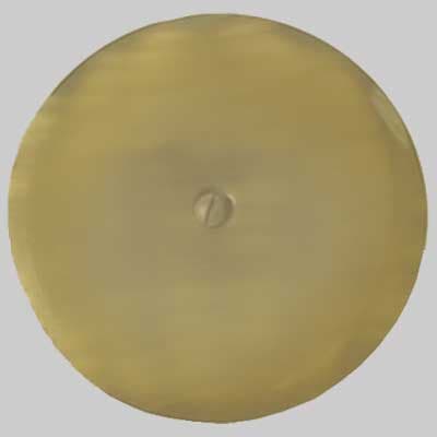Piattello Chiuso con Vite Bronzato Mm 150 Made in Italy - 2