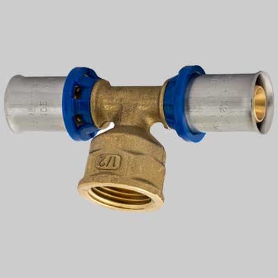 Raccordo Tee Femmina Ape Press 32 x 1 x 32 Ape Raccorderie - 2