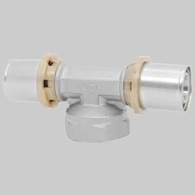 Raccordo Tee Femmina a Pressare 26 x 1 x 26 Icma - 2