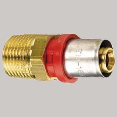 Raccordo Diritto Maschio a Pressare Tiemme 14 x ½ - 2