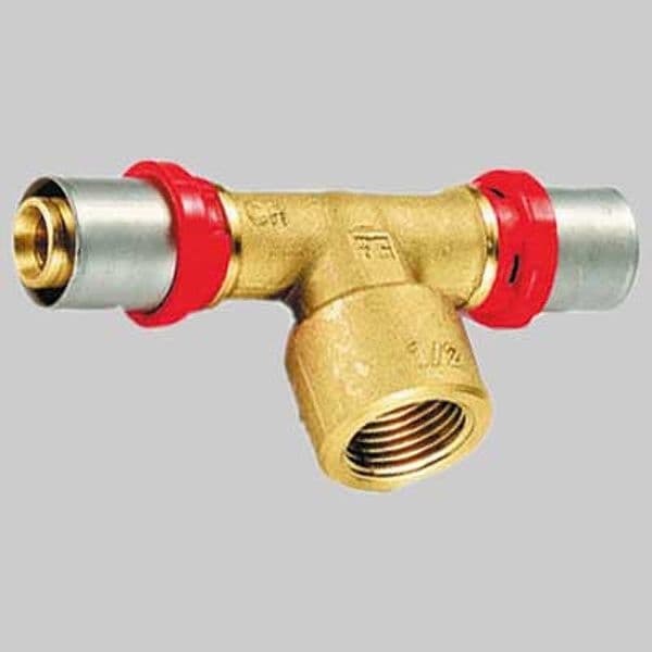 Raccordo Tee Femmina a Pressare Tiemme 32 x 1 x 32 - 2