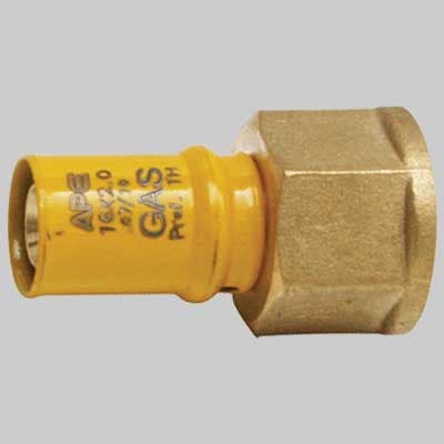 Raccordo a Pressare Diritto Femmina per Gas 16 x ½ Ape Raccorderie - 2