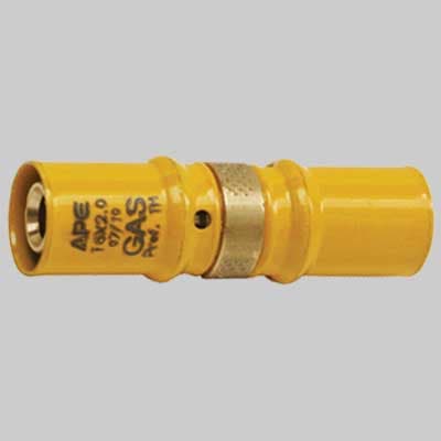Raccordo a Pressare Diritto Doppio per Gas 26 x 26 Ape Raccorderie - 2