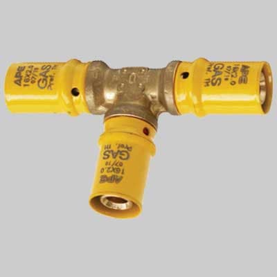 Raccordo a Pressare a Tee Uguale per Gas 16 x 16 x 16 Ape Raccorderie - 2