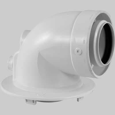 Curva Coassiale 90 ° Ribassat per Luna Classic Dm. 60100 Baxi - 2