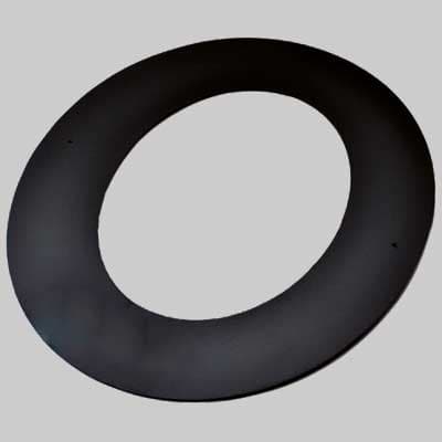 Rosone a 45° Nero Opaco Made in Italy Ø 120 - 2