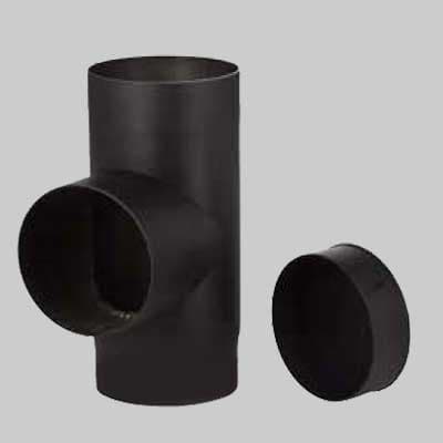 Raccordo a T per Stufe a Legna Ø 130 mm Made in Italy - 2