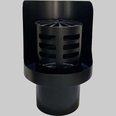 Terminale Orizzontale a Griglia INOX Verniciato Dm 80 m Made in Italy - 2