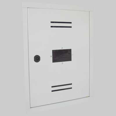 Sportello per Contatore Gas Preverniciato Bianco 450 x 350 x 20 Made - 2